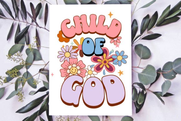 Child of God PNG, Retro Kids Shirt Desig T-Shirt Designs