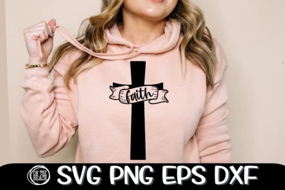 FAITH CROSS SVG for T-Shirt Designs