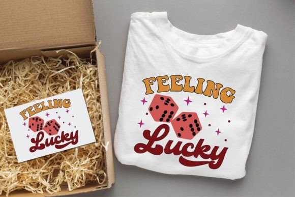 Feeling Lucky Baby Groovy Svg Design for T-Shirt Designs