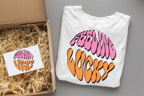 Feeling Lucky Valentine Svg Design for T-Shirt Designs