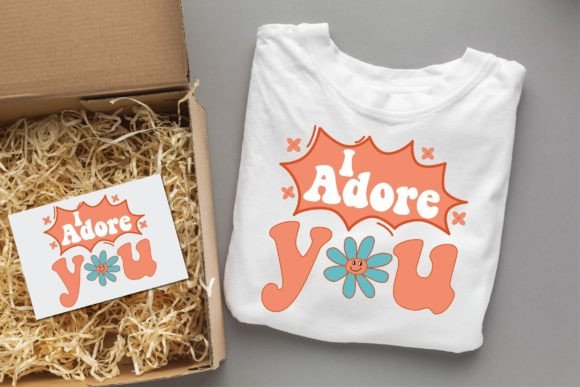I Adore You Baby Groovy Svg Design for T-Shirt Designs