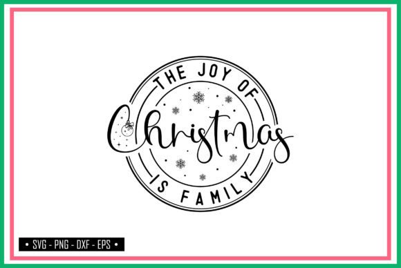 Joy Christmas is Family Story Glisten T-Shirt Designs