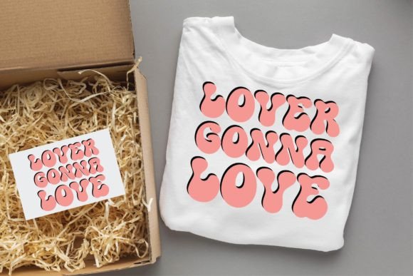 Lover Gonna Love Valentine Groovy Svg T-Shirt Designs