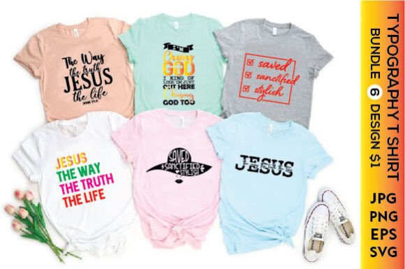 Typography T-Shirt Designs Bundle