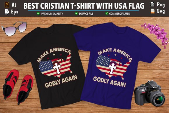 Usa Grunge Flag Patriotic Tshirt Design